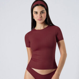Classic SS Tee - Burgundy